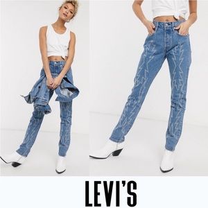 LEVI’S 501 Del Norte embroidered jeans